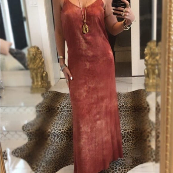 Tie Dye Rust Dress by Blue Life - Picture 9 of 9